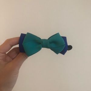 Blue Ribbon Hair Pin